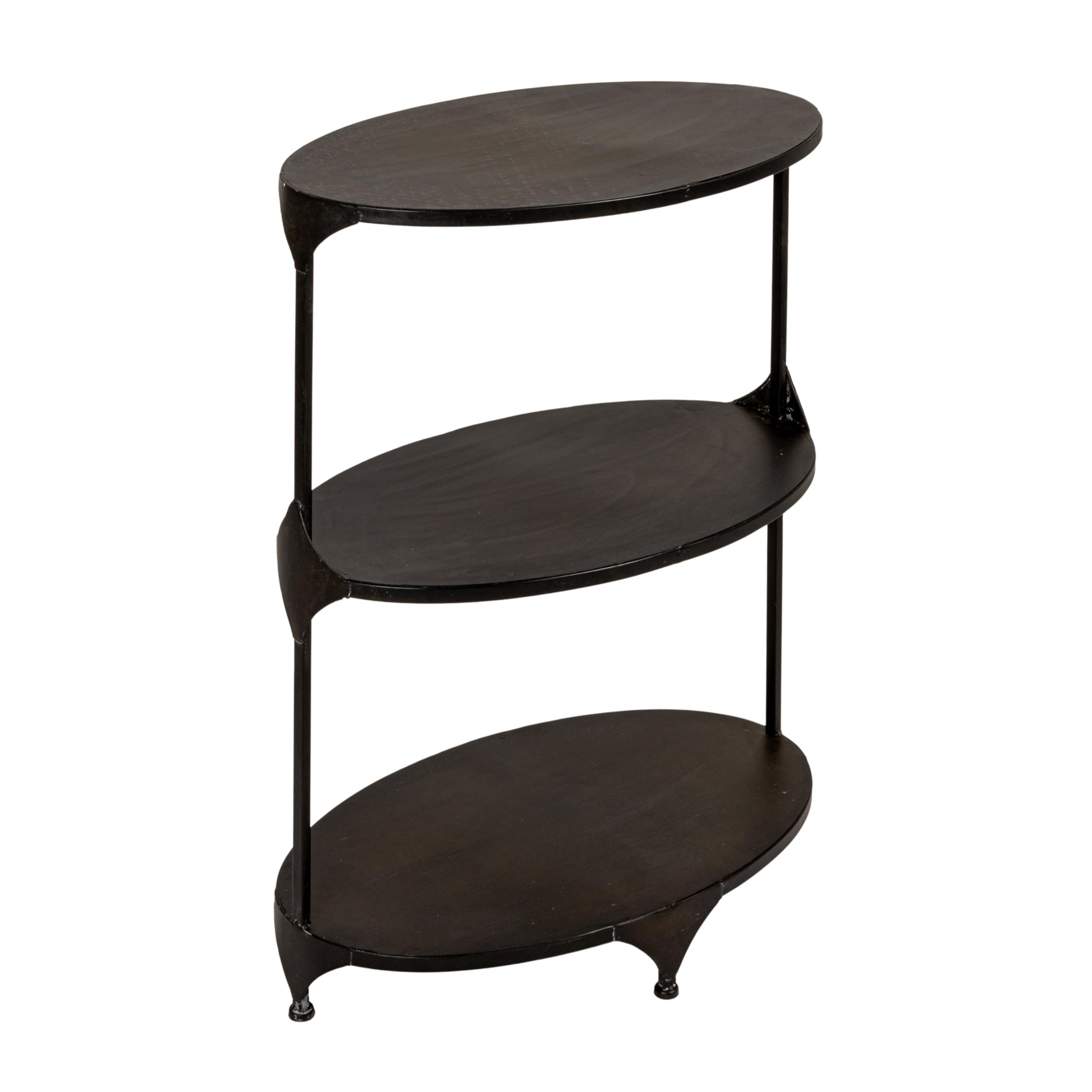 Amazon.com: Creative Co-Op Oval Shaped Metal 3-Tier Storage Shelf